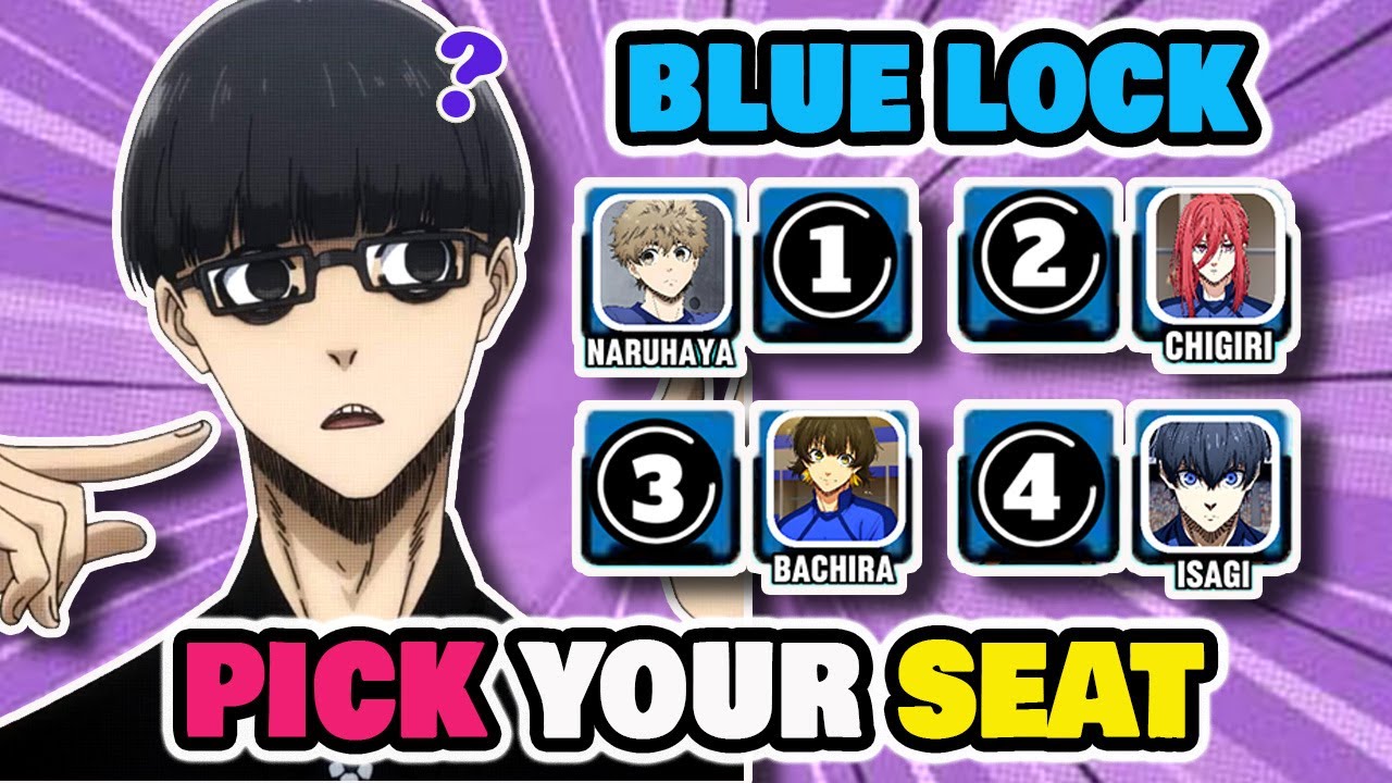 ✅PICK YOUR SEAT! BLUE LOCK EDITION (SPOILER ALERT!!🚨) | Anime Quiz @brainitquiz​