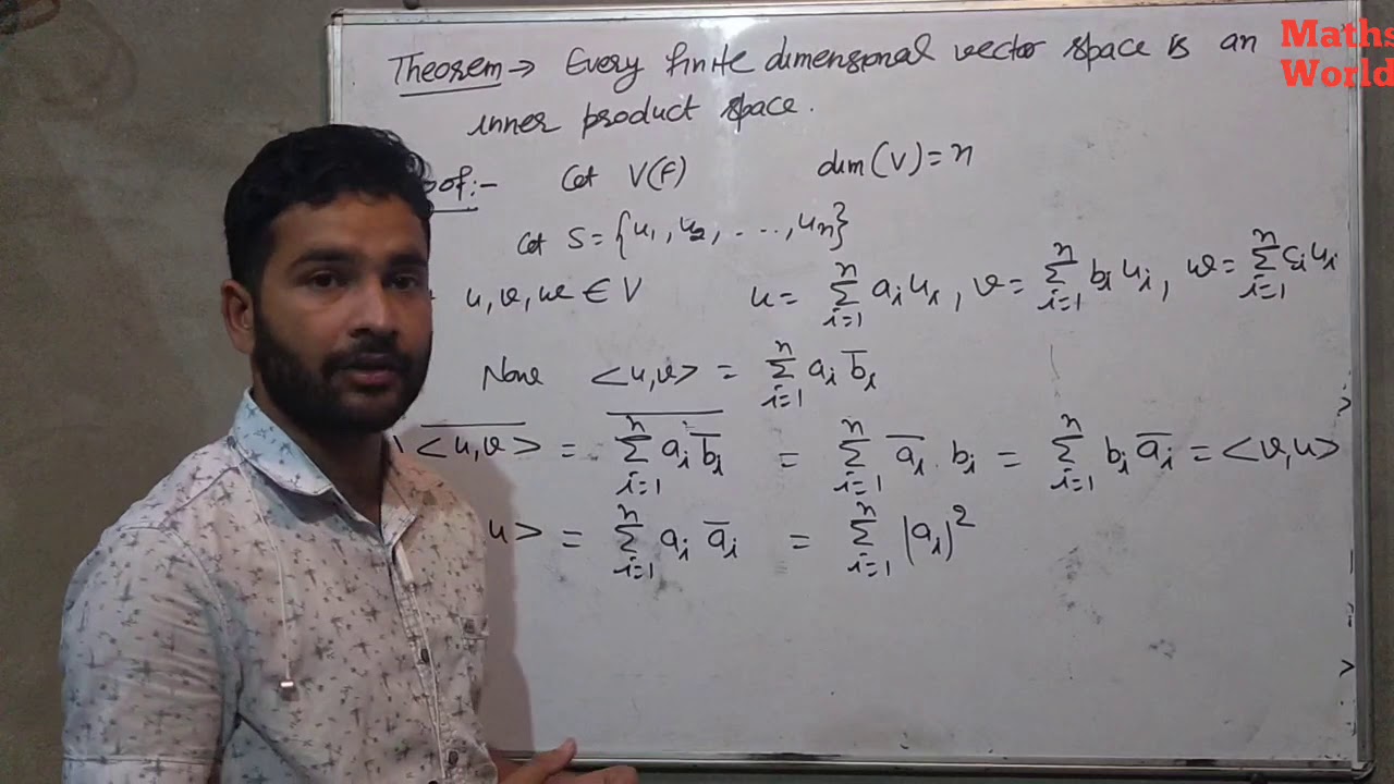 Every finite dimensional Vector Space is an Inner Product Space