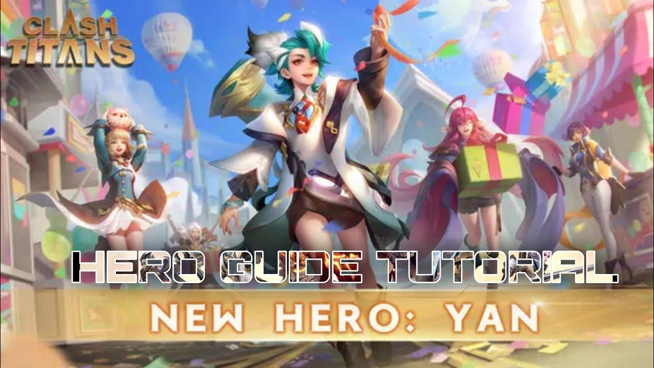 clash of titans how to play Yan??!! || Full guide tutorial how use skill, arcana and built