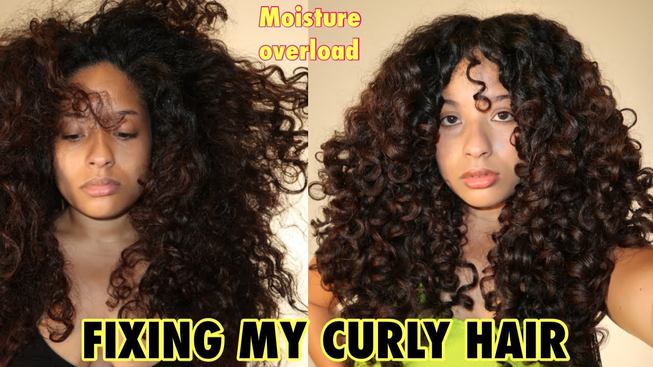HOW I FIXED MY MOISTURE OVERLOAD | CURLY HAIR ROUTINE TO REPAIR THE CURLS