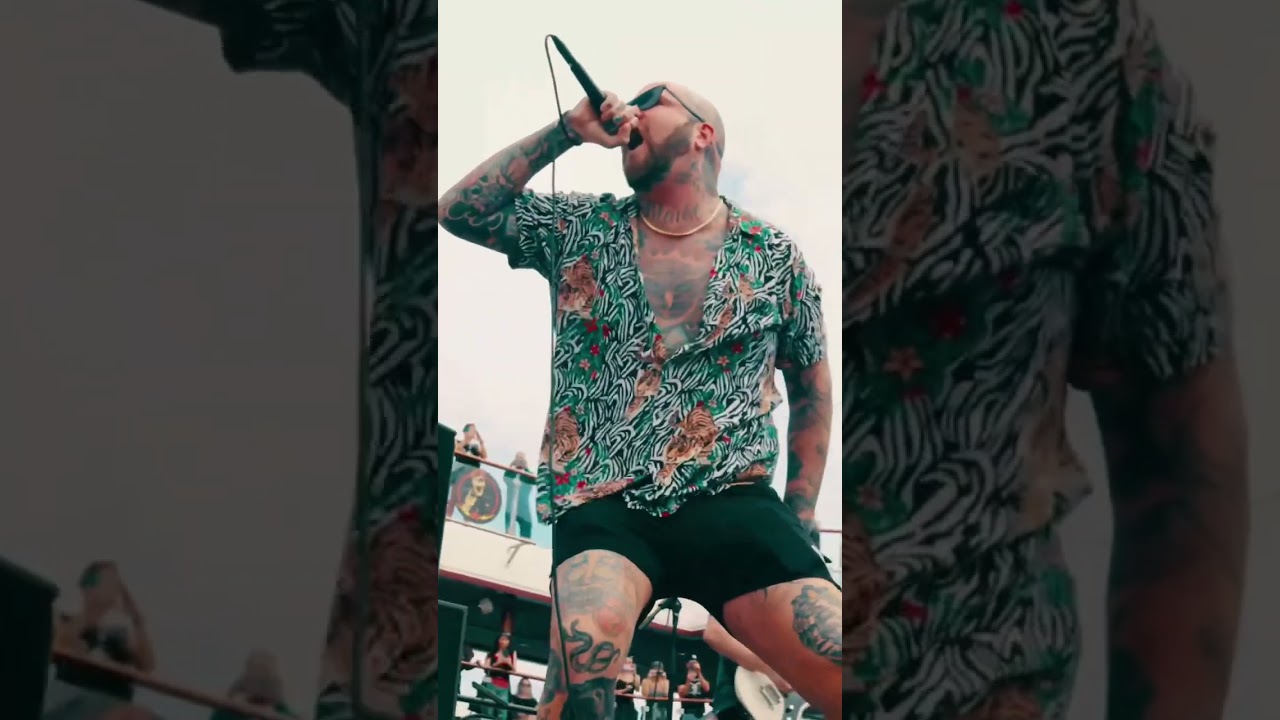 Face Down Red Jumpsuit ￼Apparatus w/ Fronz from Attila on Shiprocked 2023