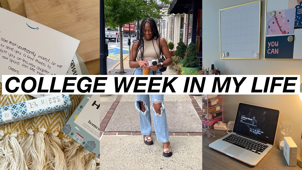 COLLEGE WEEK IN MY LIFE:  first week back, new classes, amazon unboxing, boba | Lehigh University