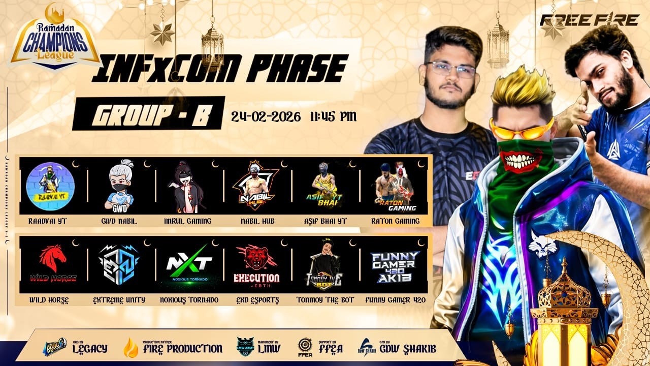 [🚨LIVE] RAMADAN CHAMPIONS LEAGUE || INFxCOM PHASE R-1 G-B || Ft@raadvaiyt829