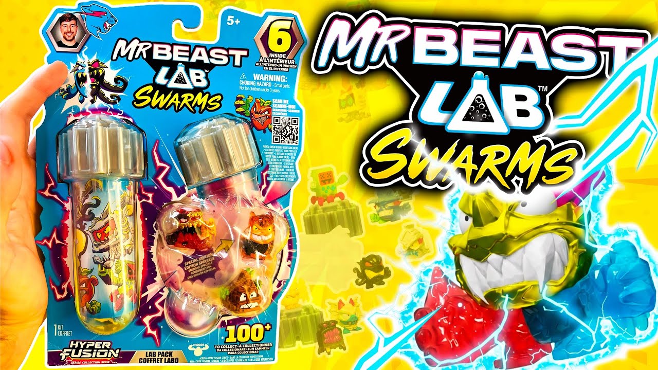 UNBOXING Mr Beast Lab Swarms LAB PACK de 6 Hyper Fusion Series