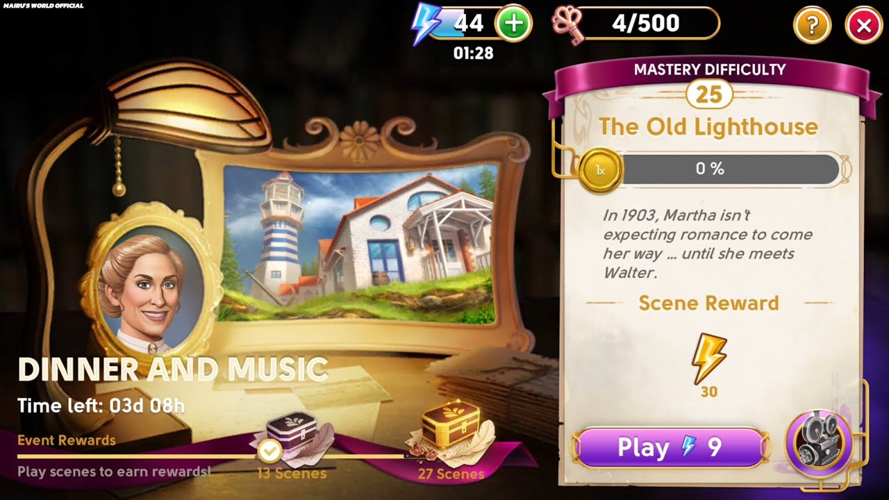 June's Journey Secrets 13r Scene 25 The Old Lighthouse Silhouette Mode 4K ULTRA HD