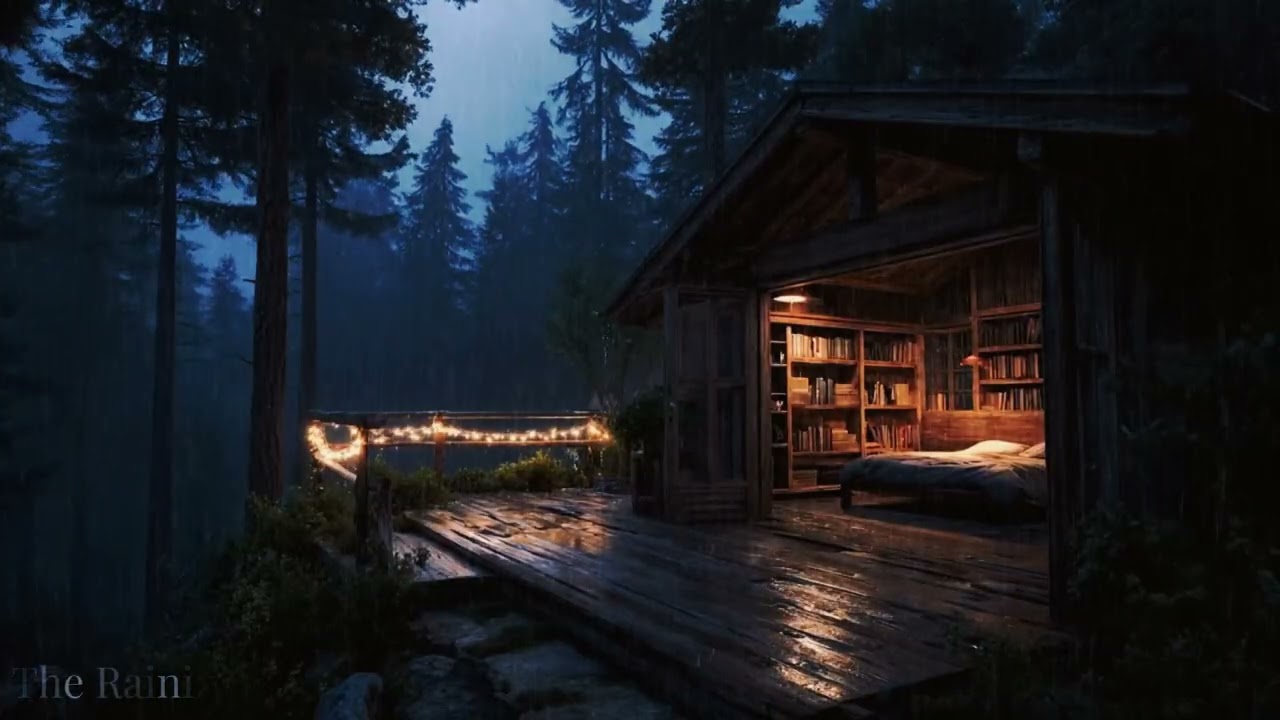 Best Forest Rain at Night 🌲 | Heavy Rain Sounds for Sleep & Relaxation