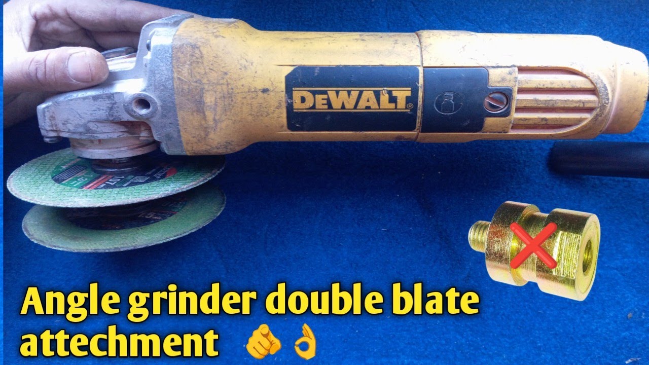 Angle grinder double blade attechment || How to remove jammed blade #wiring #electric #electrical 
