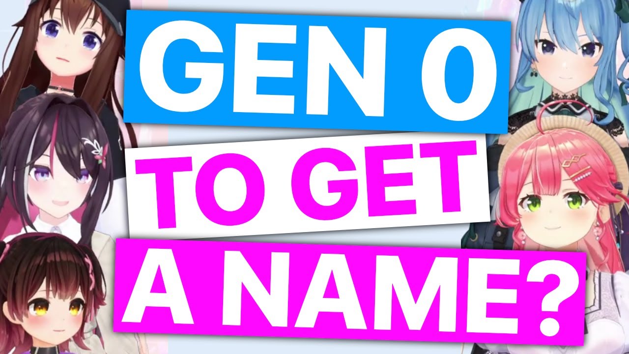 What Name Suits Gen 0? (Miko, Suisei, Sora, Roboco, AZKi / Hololive) [EN Sub]