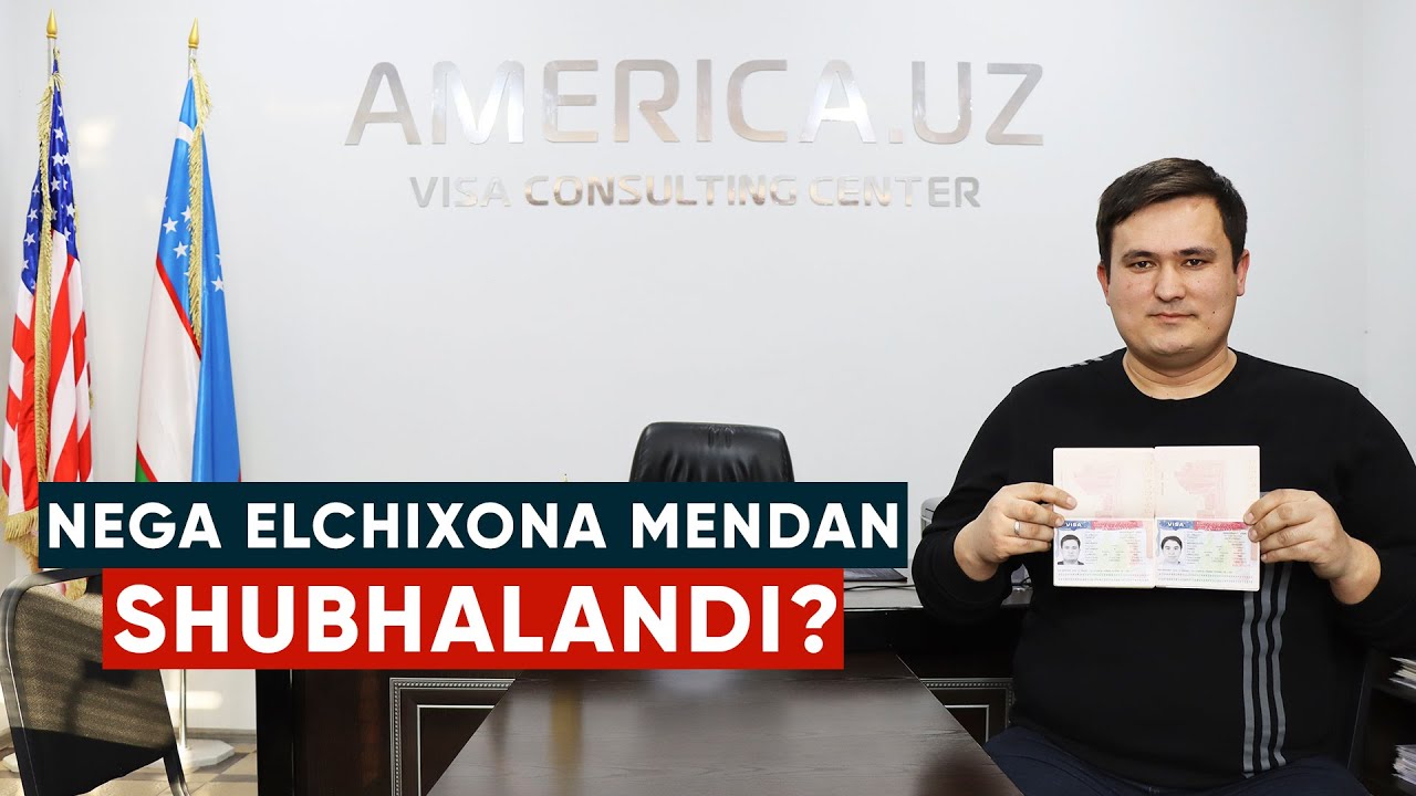 NEGA ELCHIXONA MENDAN SHUBHALANDI? AQSHGA VIZA OLGAN MIJOZIMIZ BILAN SUHBAT!