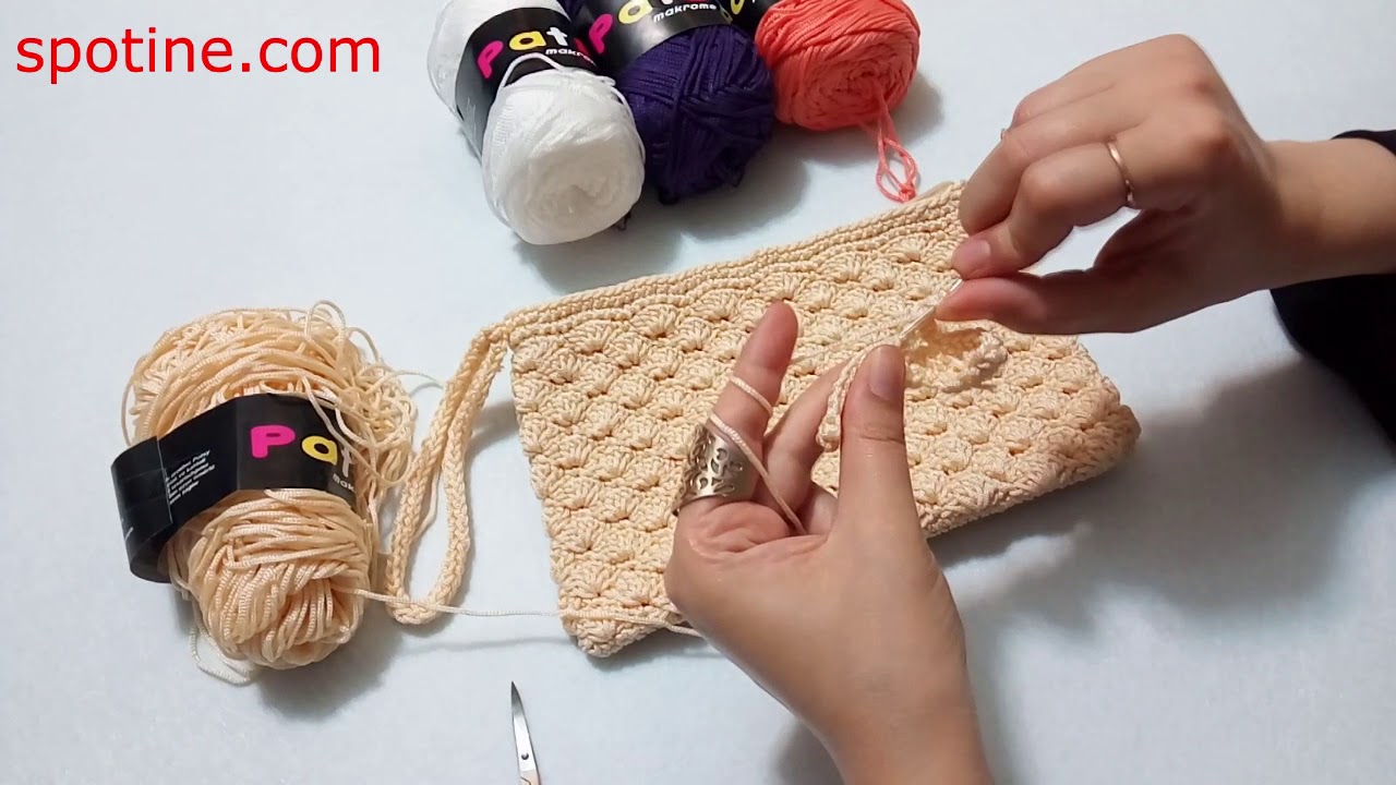 MAKRAME İPTEN PORTFÖY ÇANTA YAPIMI--İLHAM BALCI