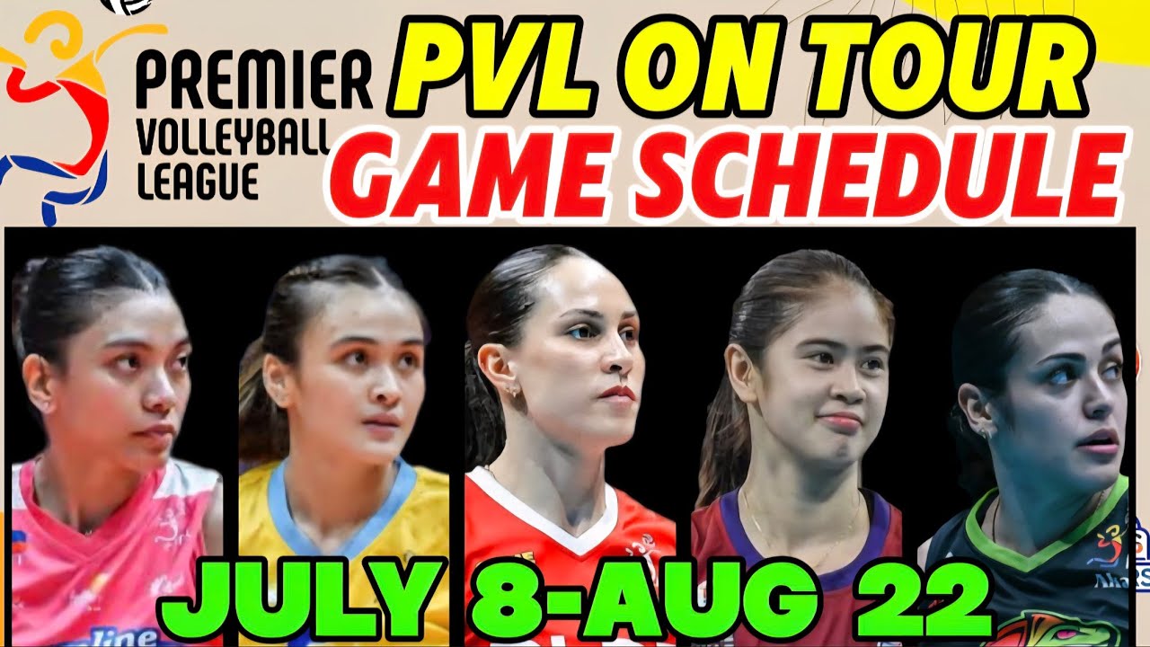 PVL ON TOUR CONFERENCE 2026 UPDATED GAME SCHEDULE JULY 8,2026 to AUGUST 25, 2026