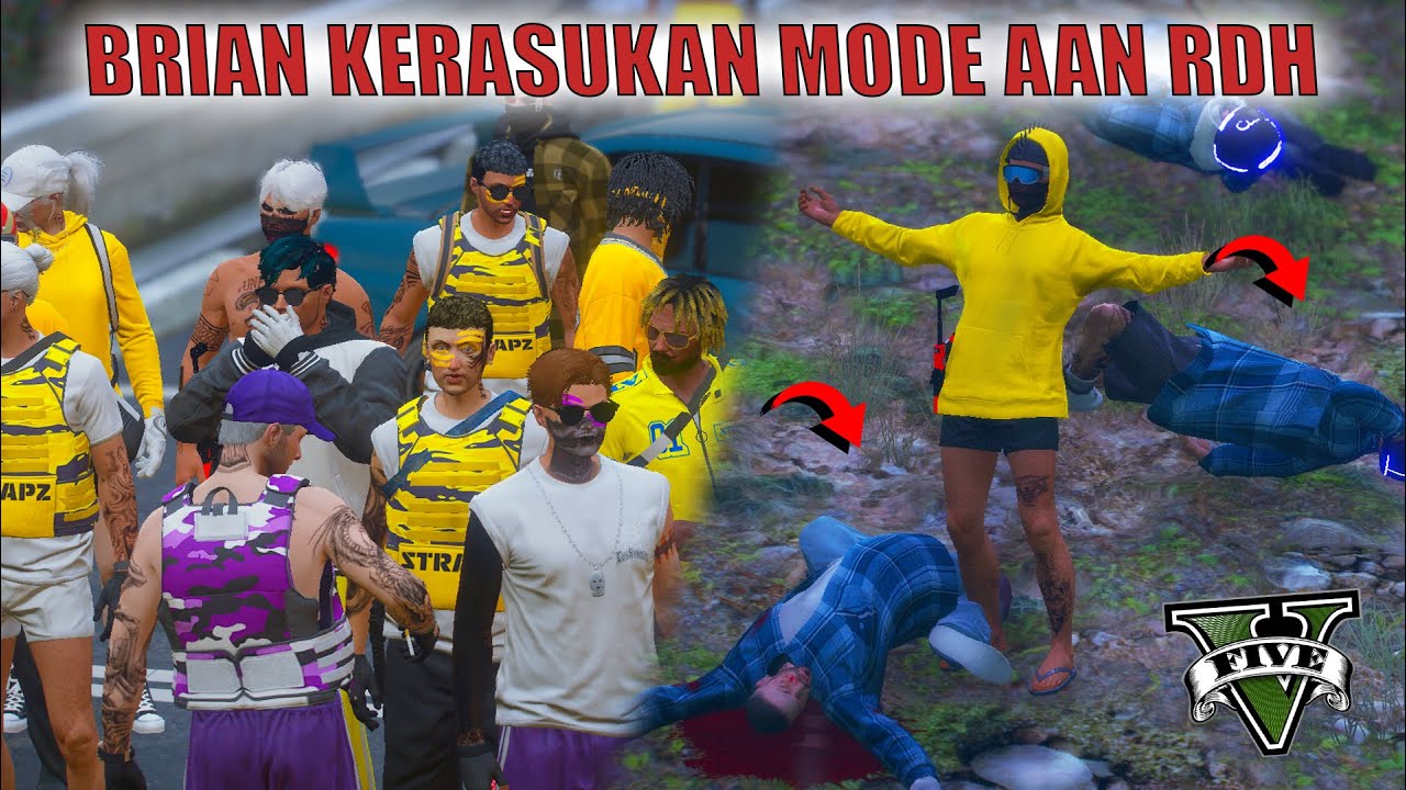 BRIAN MODE AAN RDH 😱 MODE KALEM SAAT PERANG MEMBANTAI 5 ORANG 😱😱  | GTA V ROLEPLAY INDONESIA