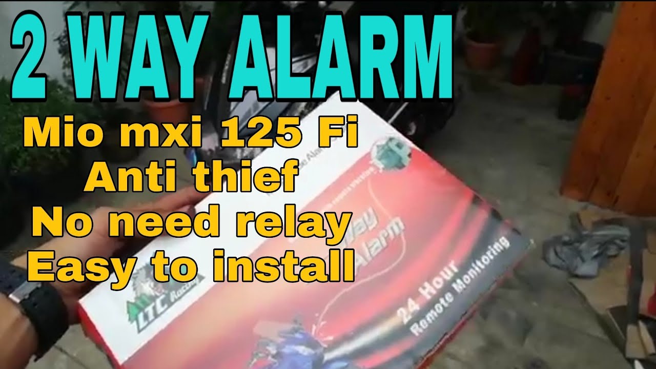 Mio MXI 125 FI / 2 WAY ALARM / INTALLATION