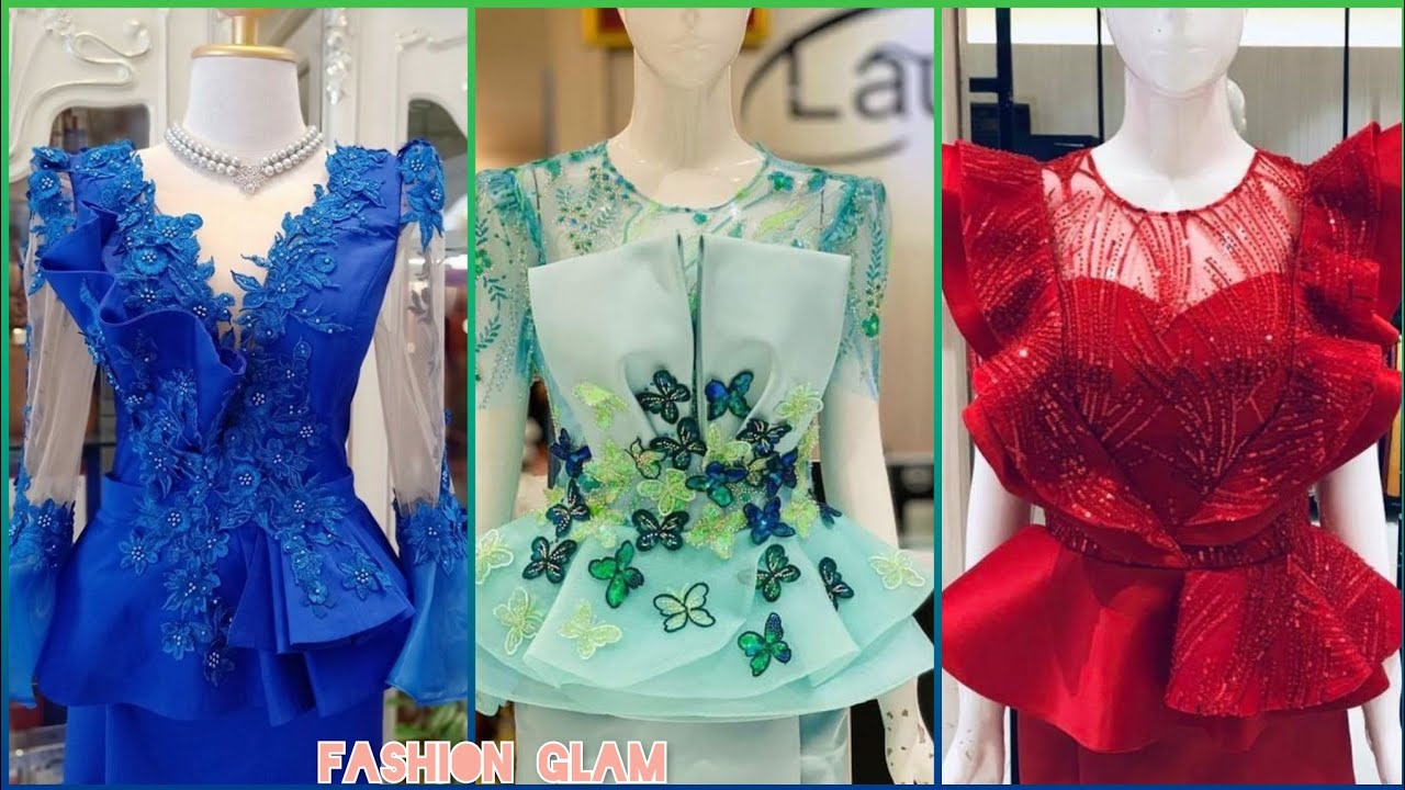 Embroidered Evening Top & Blouse/Cambodian Outfits Styles For Women's/khmer Traditional Dresses