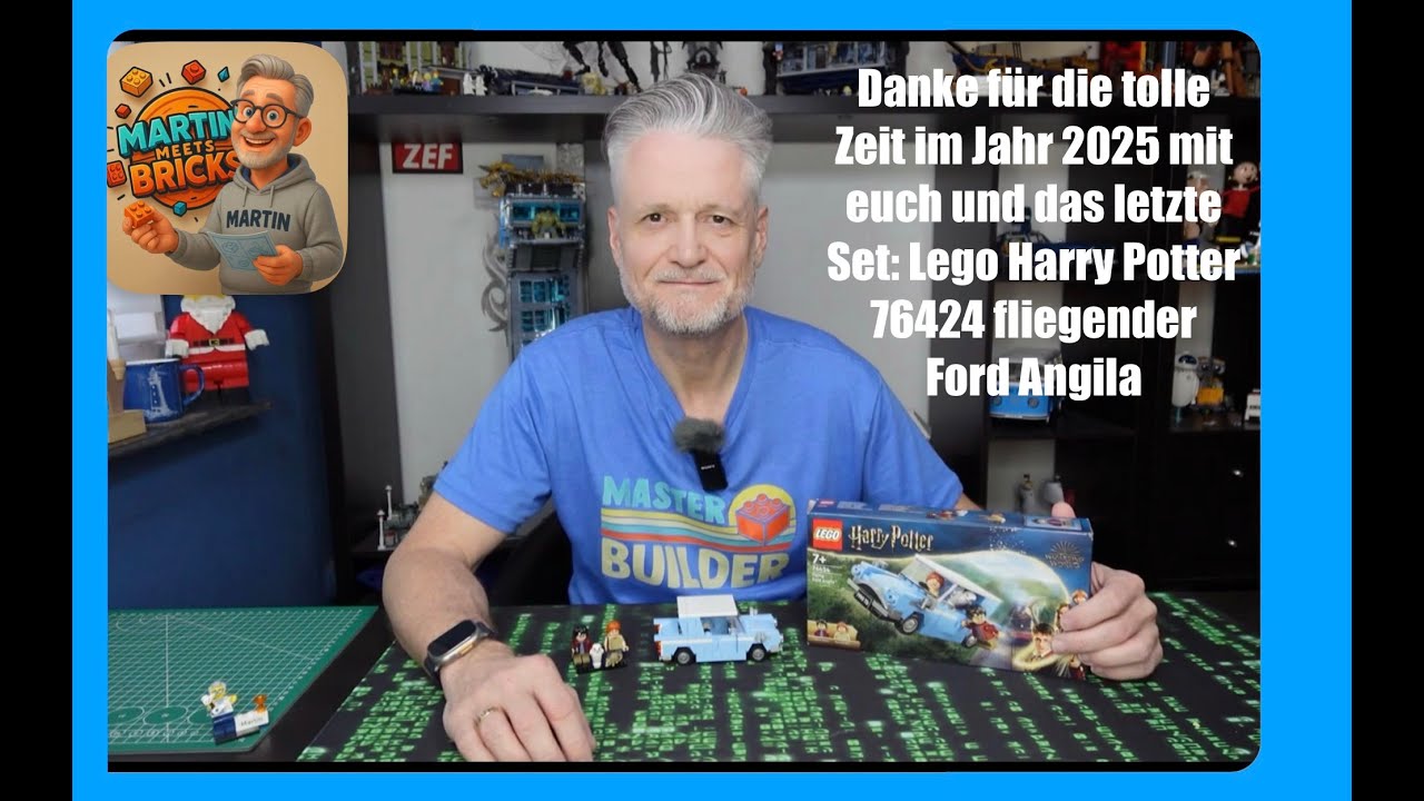 Danke für die tolle Zeit 2025 mit euch, letzte Set Lego Harry Potter 76424 fliegender Ford Angila