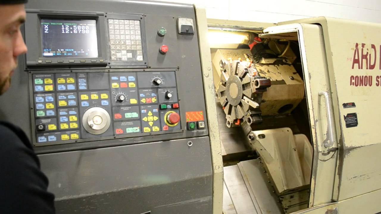 Hardinge SG-42 Conquest T42 CNC Slant Bed Lathe w/ Fanuc Controller
