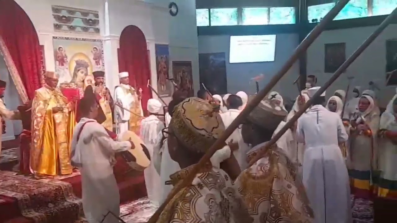 ወረብ:- ተቀደሲ ወንሥኢ ኃይለ ኦ ቤተ እግዚአብሔር: እስመ ናሁ ንጉሥኪ በጽሐ እግዚአብሔር::ግንቦት ፳ ቀን ፳፻፲፬  ቅዳሴ ቤቱ ለደ/ ገ/ May 30, 22