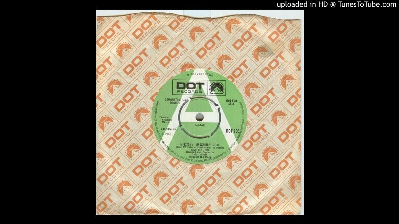 Lalo Schifrin &lrm;&ndash; Mission: Impossible Dot Records &lrm;&ndash; DOT 103 UK demo 1968 (HQ)