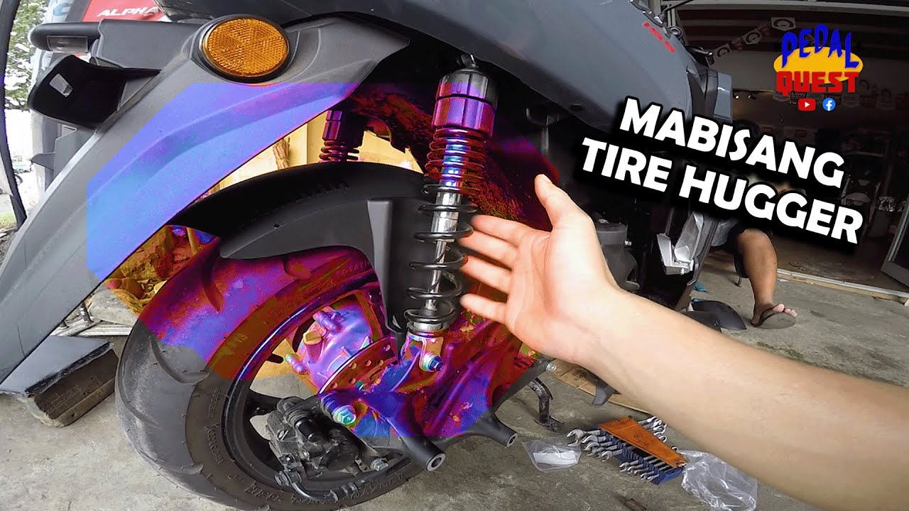Tire Hugger at Front Fender Extension for Yamaha Nmax 155 V2