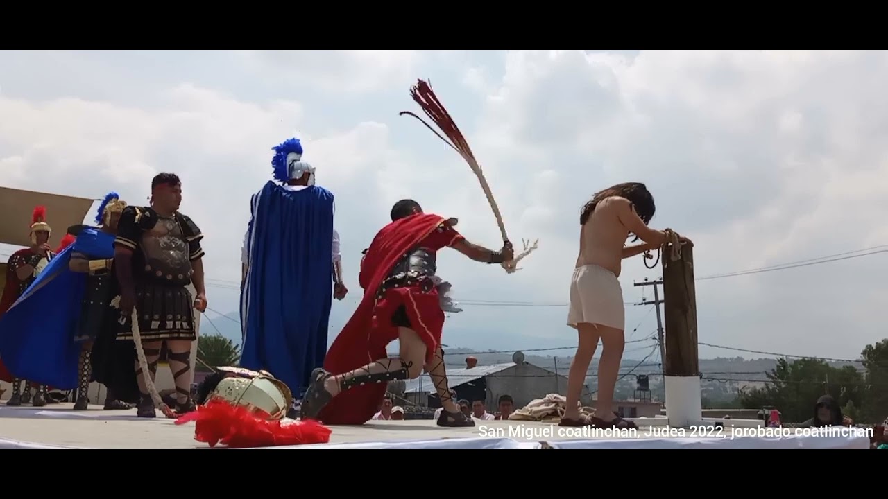 Viernes Santo, la flagelación de Jesús, Judea 2022,