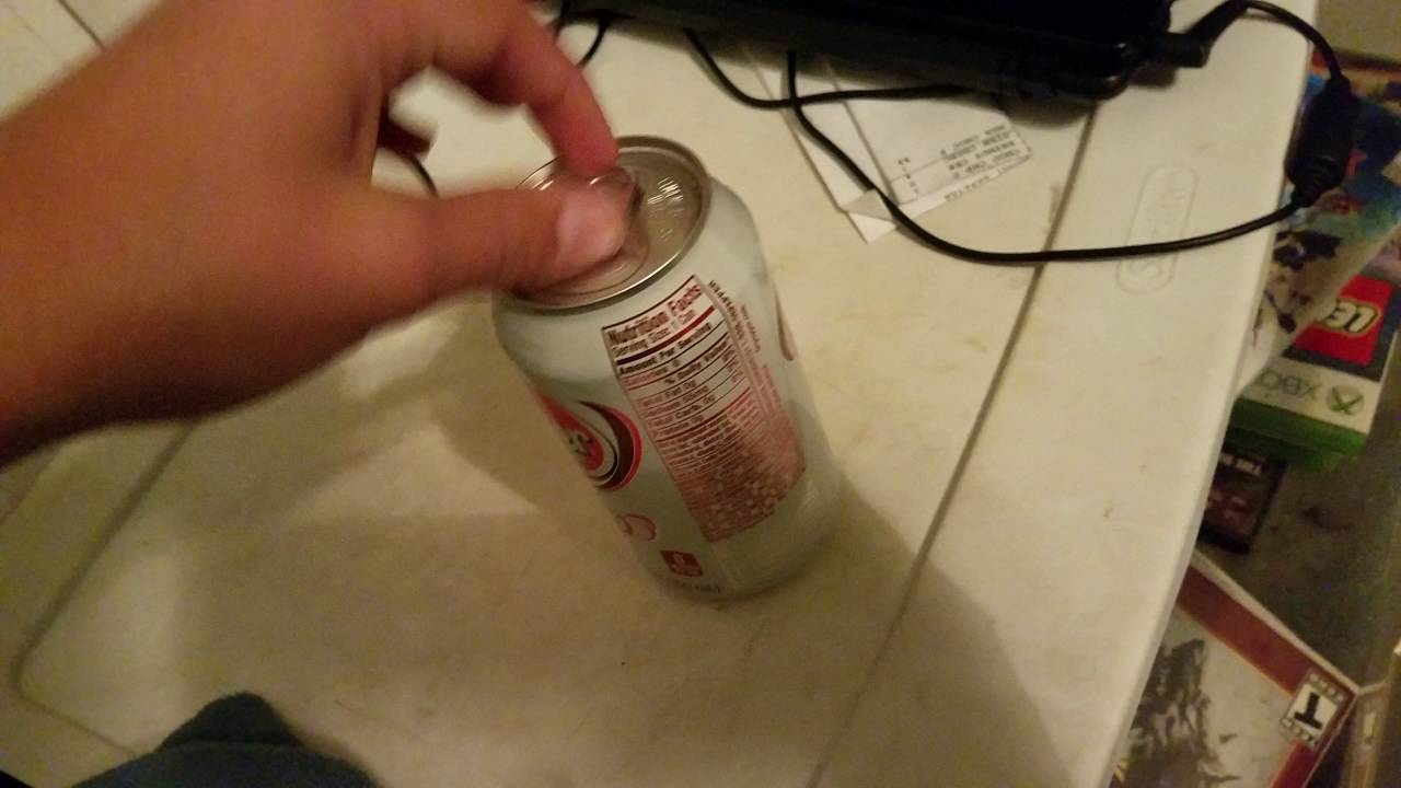 How to open soda quietly