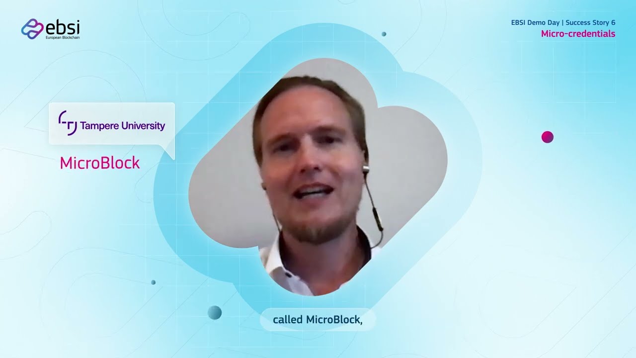 EBSI Success Story #6 - Micro-credentials - Interview of actors