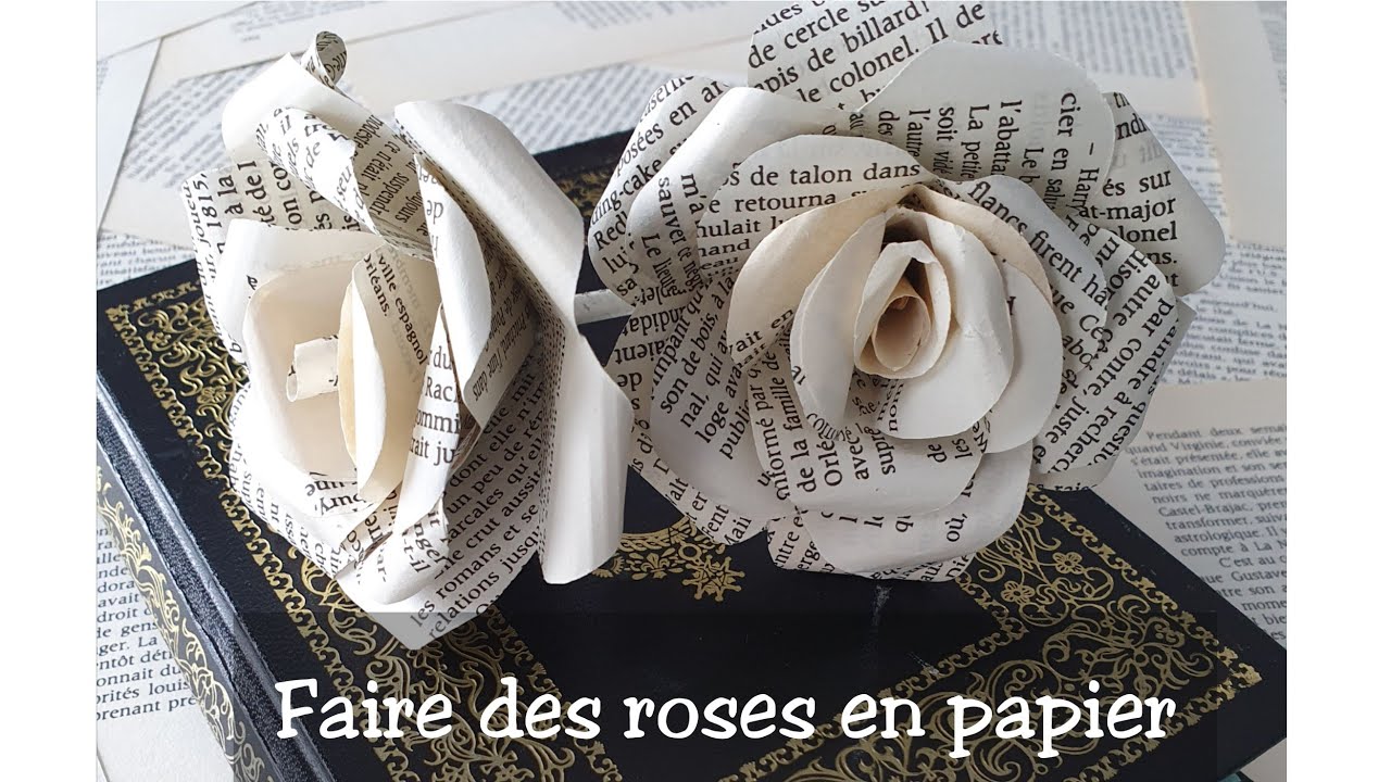 Faire des roses en papier