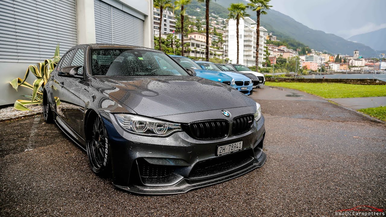 Bagged BMW M3 F80 w/ Akrapovic Exhaust - Start Up & Acceleration !