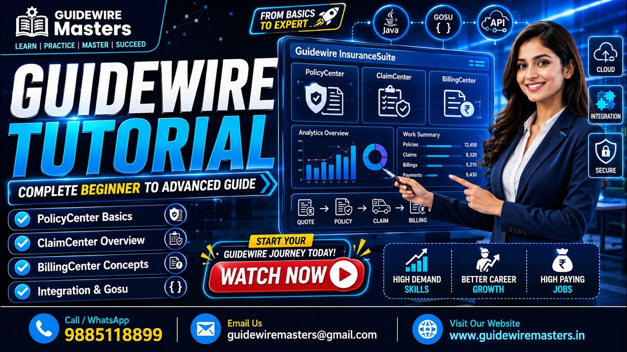 Guidewire Tutorial for Beginners | Complete Guidewire Training 2026