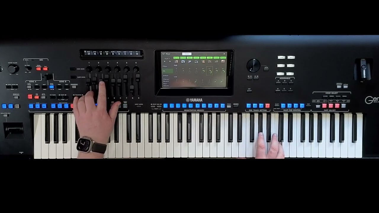 Yamaha Genos Orch Movie Ballad Style - Edited OTS buttons.