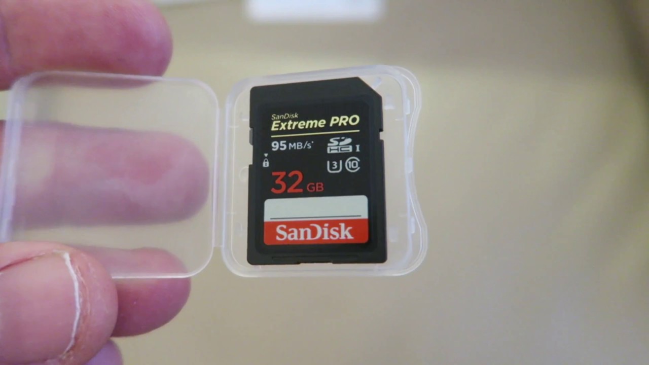 SanDisk Extreme PRO 32 GB SDHC UHS-I Memory Card Unboxing