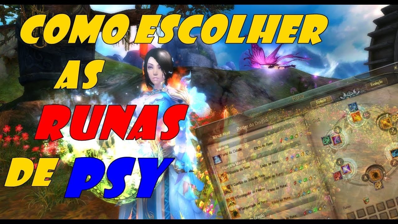 Como escolher as runas para meu PSY?