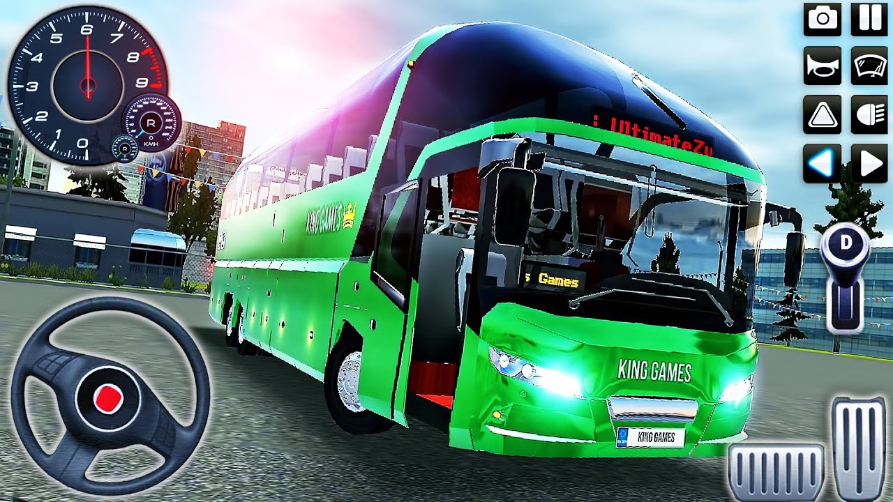 Bus Simulator : Ultimate #11 - Green Coach Bus Let's go to Germany - Android GamePlay