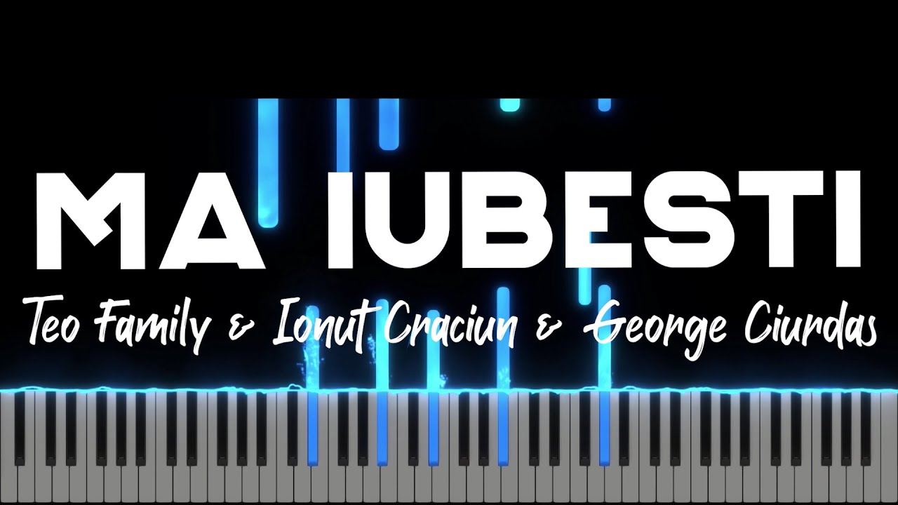 Ma iubesti - Teo Family & Ionut Craciun & George Ciurdas - Instrumental  - Negativ Pian - Tutorial