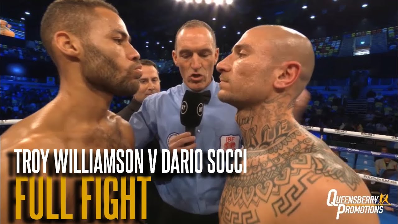 GREAT FIGHT! TROY WILLIAMSON V DARIO SOCCI | IBF EUROPEAN SUPER WELTERWEIGHT TITLE (Full Fight)