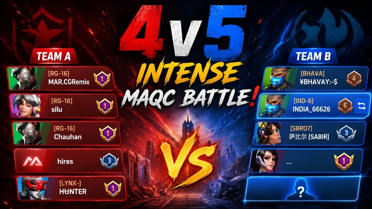 🥶CRAZY 4V5 IN MAQC SEASON 6| MECH ARENA| @INDIA_MA 