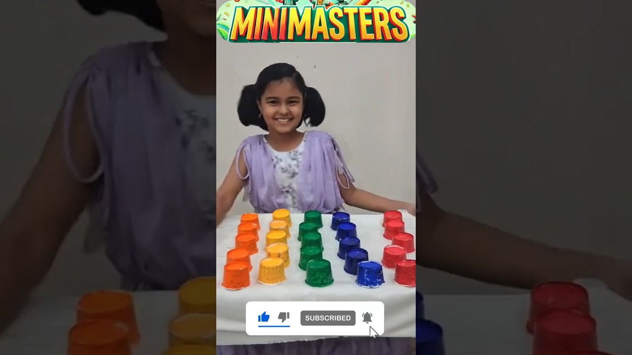 Sort the colour cups | game time! | Part - 2 #shorts #games #diygames&nbsp;