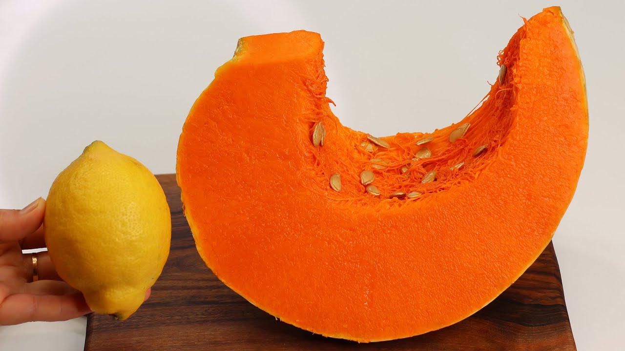 عندك يقطين حامض في البيت ستعشقها بعد معرفة هذه الطريقة سهلة وسريعة التحضير Pumpkin and lemon
