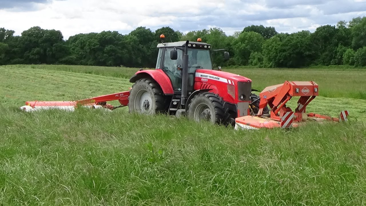 Silage 2022 - Mowing with Massey Ferguson 6490 & Kuhn Doubles