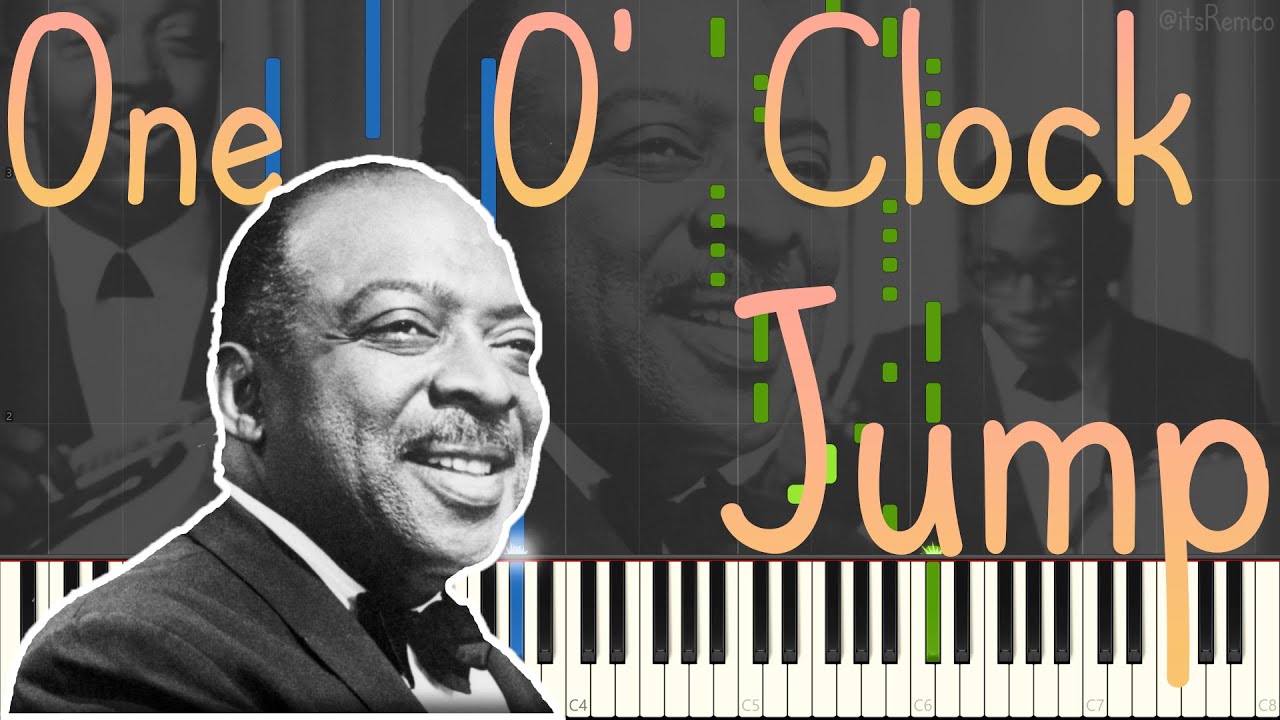 Count Basie - One O' Clock Jump 1927 QRS 9305 (Classic Jazz / Stride Piano Synthesia)