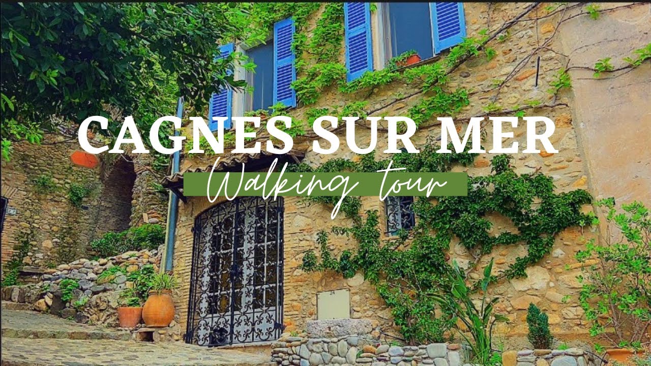 CAGNES SUR MER, le Haut de Cagnes |  Visite à pieds de l'ancien Montmartre de la Côte d'Azur [4K]