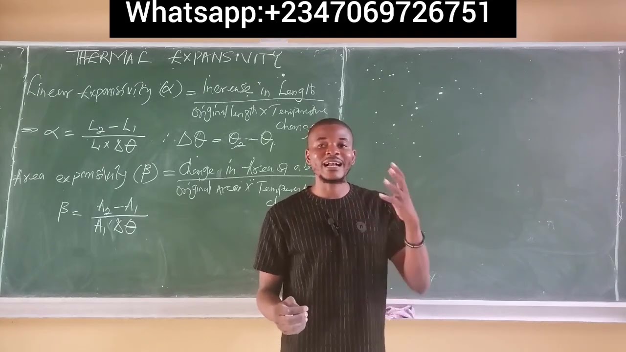 Linear, Area and Volume Expansivity explained with Solved Examples#JAMB 2021-2023 QUESTIONS REVIEW