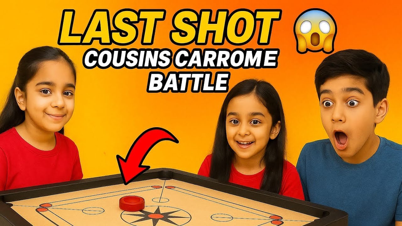 Who Will Win? Shreya & Shreyanshi vs Cousin &ndash; Carrom Battle With Shocking Ending! 😲 #viralvideo