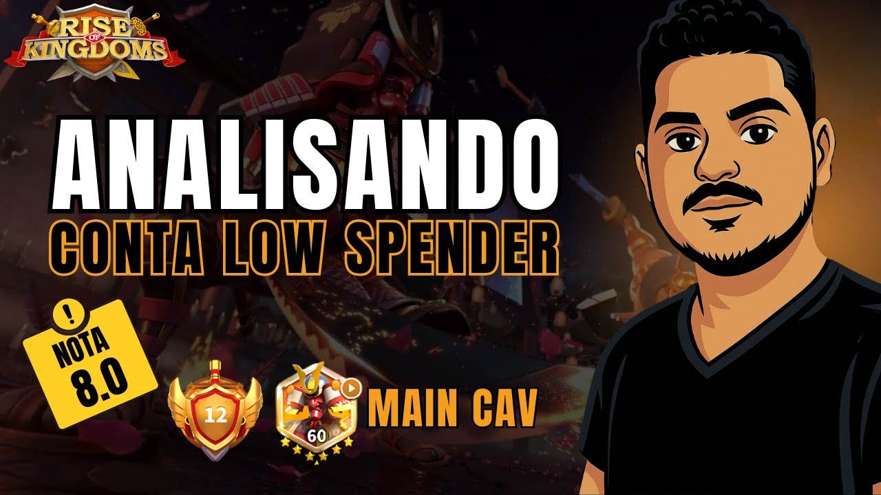AN&Aacute;LISE DA CONTA LOW SPENDER KVK 1 -  RISE OF KINGDOMS | MarquesRok 