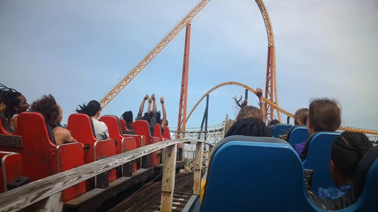 Racer 75 (South) - Kings Dominion - Row 7 (4K HD POV) - May 2025