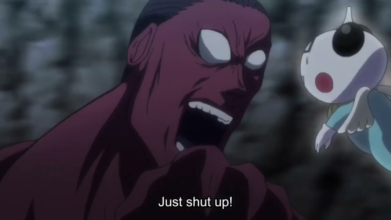 ユピーとメルエムに攻撃されるポットクリン   Youpi and Mereum are annoyed by Knuckle's APR (potclean)