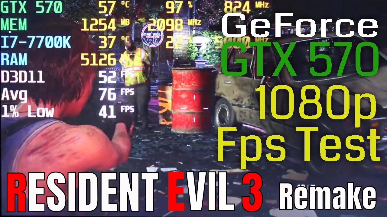Resident Evil 3 Remake with GTX 570 FPS TEST Benchmark 1080p in 2020