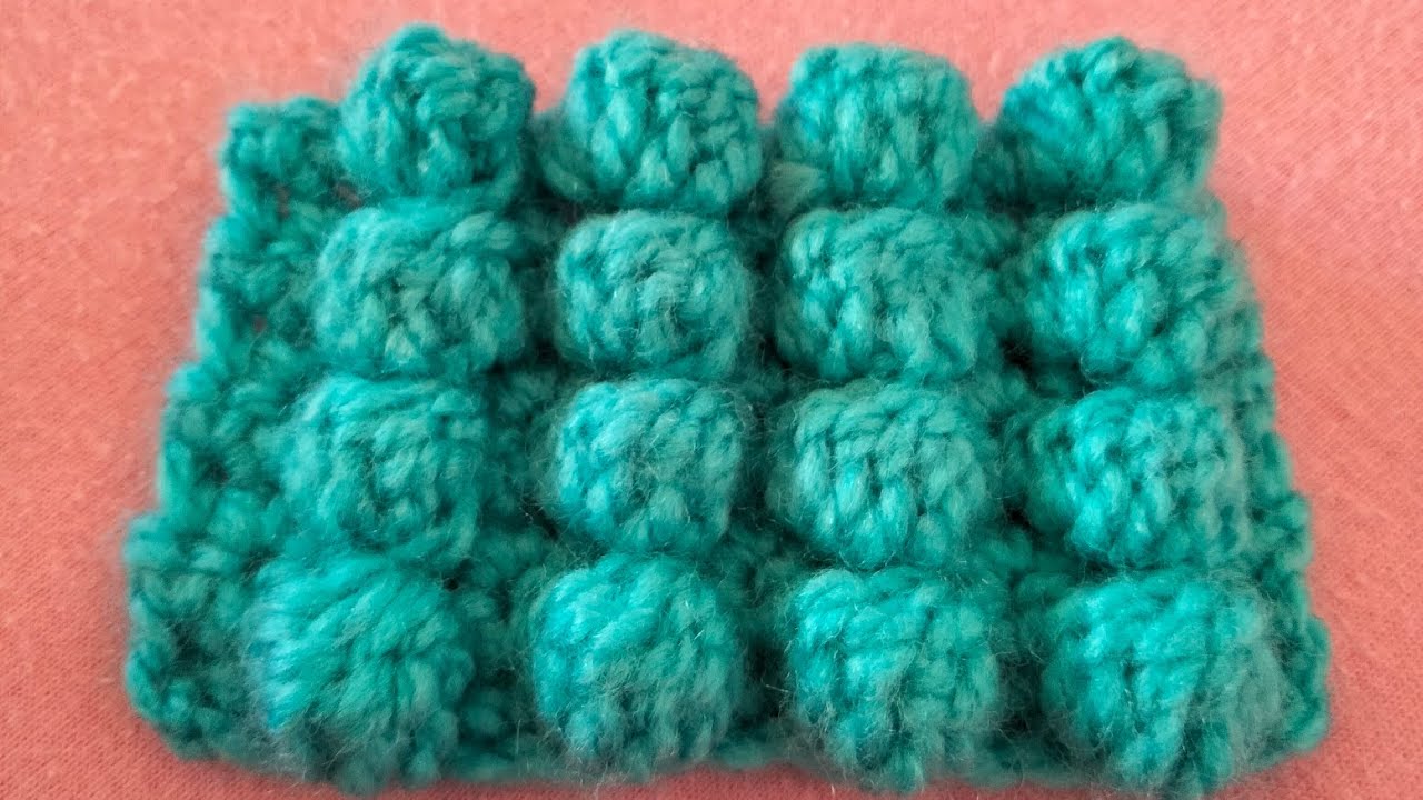 Punto bobble all'uncinetto