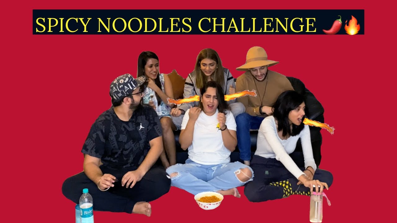 SPICY NOODLES CHALLENGE 🌶🔥 ft. My Homies!
