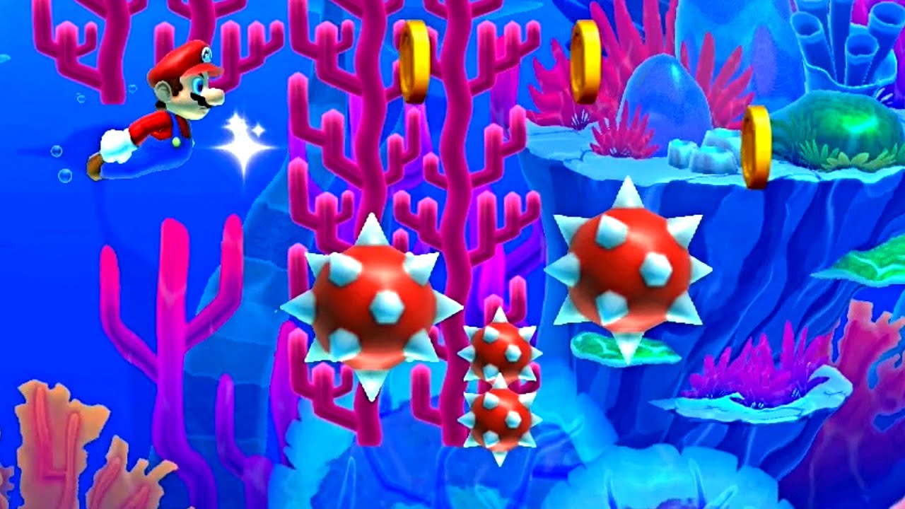 Super Mario Maker 2 🔧 NSMBD W3-1 Urchin Underpass 🔧 Nin10do